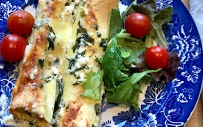 Pastarullar med Ricotta och Spenat